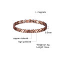 Fashion Pure Copper Magnetic Bracelet Men Energy Chain Link Vintage Copper Bracelet Dropshipping. 