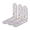 Flat L Shape Shelf Support Corner Brace Angle Bracket 5 x 5cm 3Pcs. 