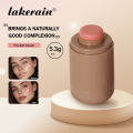 Lakerain Pocket Blush, On-the-go Cream Blusher, Waterproof and High Pigmented, Lightweight and Silky Blush with Glowy Finish, Face Makeup. 