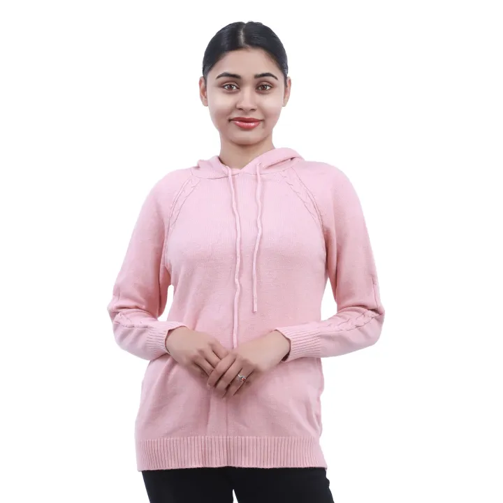 Pink%20Solid%20Hoodie%20For%20Women%20(SK-88)%20-%20Image%203