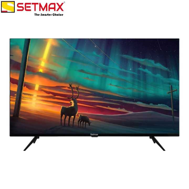 SETMAX 32" TV Smart Frameless LED Television