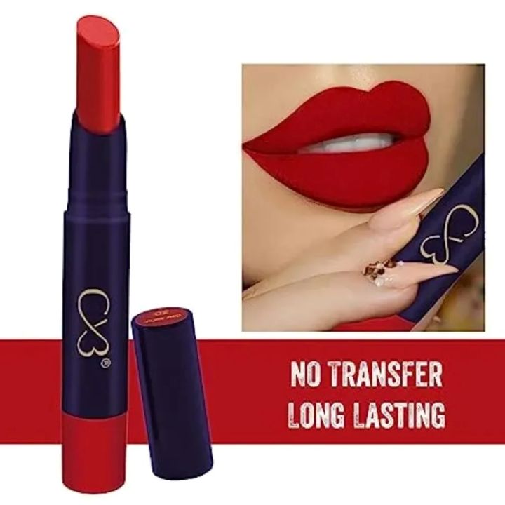 CVB%2002%20Pure%20Red%20Lip%20Lock%20No%20Transfer%20Matte%20Lipstick,%20Waterproof%20and%20Full-Pigmented,%20Transfer-Proof%20Smudge-Proof%20Lip%20Colour%20-%20Image%209