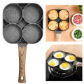 4-hole Omelet Pan Frying Pot Thickened Non-stick Egg Pancake Steak Cooking Pan. 