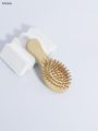 Sutuiying 2pcs portable bamboo and wood brush massage comb anti-static Luxury scalp comb safety airbag hair styling comb. 