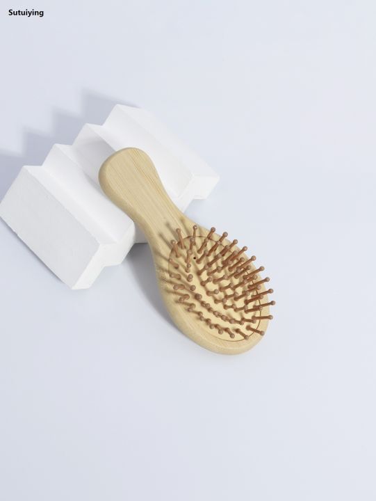 Sutuiying%202pcs%20portable%20bamboo%20and%20wood%20brush%20massage%20comb%20anti-static%20Luxury%20scalp%20comb%20safety%20airbag%20hair%20styling%20comb%20-%20Image%204