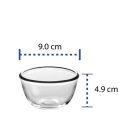 180ml Premium Crystal Clear Small Glass Bowl, Made in Thailand – Elegant Design, Exceptional Durability. 