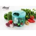 Easy Spin Cutter- Vegetable And Fruit Food Chopper Pull Spin Cutter With 3 Blades Manual Salad Maker. 