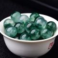 【New arrival】Natural Burmese Jadeite Class A Floating Flower Scattered Beads Floating Blue Flower Jade with Beads DIY Accessories Men's and Women's Bracelet Necklace. 