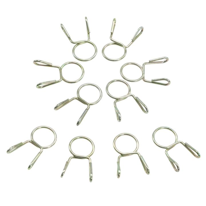 4 Pack 8mm 5/16” Fuel Line Hose Spring Clips – Scooter, ATV, Motorcycle, Small Engine