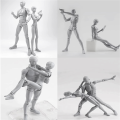 PVC Model with Box Figure Models (Female+Male,Grey). 