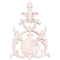 NAMUNY 2 Pcs Rubber Wood Carved Applique Vintage Furniture , No. A & No.H. 