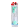 Long Handle Baby Feeding Bottle Nipple Cleaning Brush Set of Nylon & PP (601). 