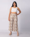 Leopard Print Wide Pant for Women. 