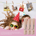 Clothes Pins Heavy Duty Outdoor with Spring, Wooden Clothespins for Crafts and Hanging Clothes on Clothesline Laundry. 