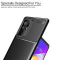 Oppo F19 Pro Plus Carbon Fiber Texture Shockproof TPU Case. 