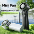 Long Lasting Bladeless Design Handheld Mini Fan Foldable Ice compress Cool Portable Electric Fans Powerful Airflow Semiconductor Refrigeration Small Air Cooler Camping. 