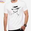 Binay Embroidery Anime Printed T-Shirt For Men (One Piece) - Black And White | Multisize | Fashion | T-Shirt For Men. 