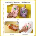 Comfortable Tulip Flowers Chenille Hand Towels with Hanging Loops Quick Dry Hand Towel Ball Eco-Friendly Soft Absorbent Tulip Flowers Towel Kitchen. 