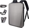 Anti-Theft Solid Color Backpack Aluminum laptop case Stylish Waterproof Laptop Cover Backpack 15.6inch With Lockable Zippers. 