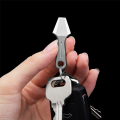 Titanium Pry Bar Mini Titanium Alloy Crowbar Keychain Pendant Tool Camping Accessory Silver 1 Piece. 