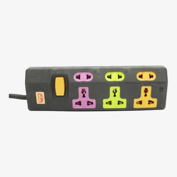 Black Single Phase Portable Power Outlet