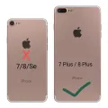 Apple iPhone 7 Plus / 7+ / iPhone 8 Plus / 8+ (Same Size)  Liquid Silicone Soft Cover Case | Microfiber Inside. 