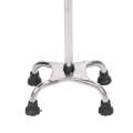 Adjustable Walking Cane with 4 Base Anti Slip Steel Tube Flexible Stick Assistant for Senior Disabled. 