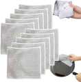 Multipurpose Wire Dishwashing Rags for Wet and Dry Stainless Steel Scrubber for Utensils Non-Scratch Wire Dishcloth for Washing Dishes Sinks Counters Easy Rinsing Machine Washable(Pack of 10). 