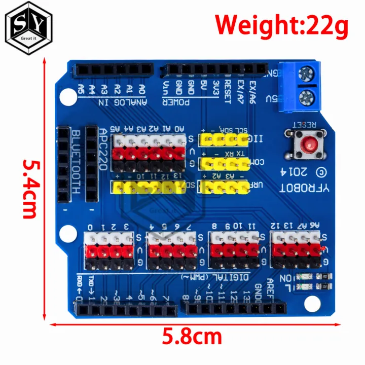 1PCS%20V5%20Sensor%20Shield%20Expansion%20Board%20Shield%20For%20Arduino%20UNO%20R3%20V5.0%20Electronic%20Module%20Sensor%20Shield%20V5%20expansion%20board%20-%20Image%205