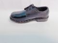Black Leather School Shoes For Children. 