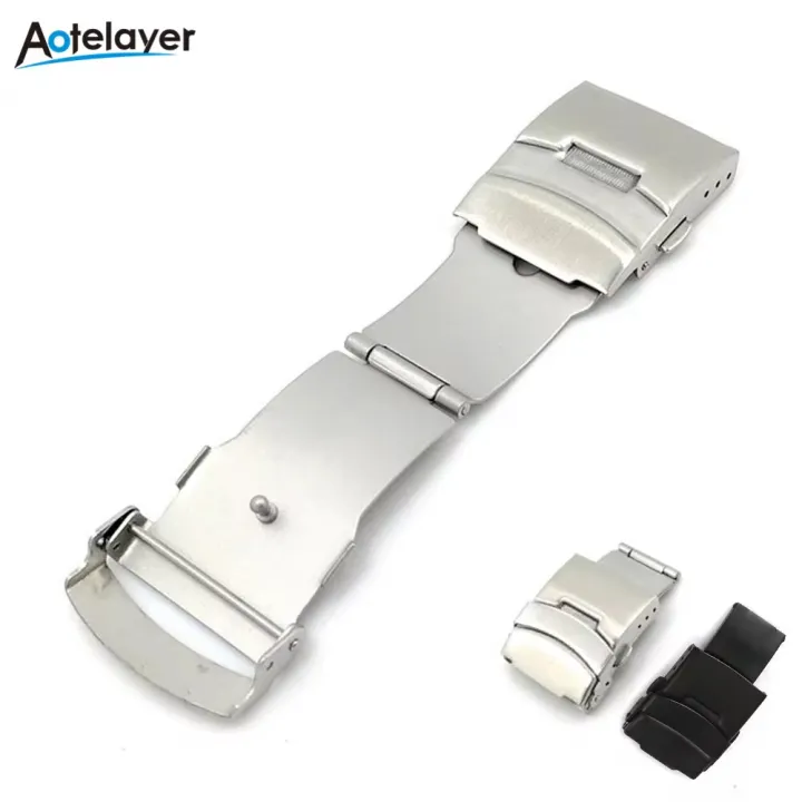16mm%2018mm%2020mm%2022mm%2024mm%20Stainless%20Steel%20Watch%20Band%20Pin%20Buckle%20for%20Watch%20Folding%20Buckle%20Double%20Press%20Silver%20Watch%20Accessories%20-%20Image%202