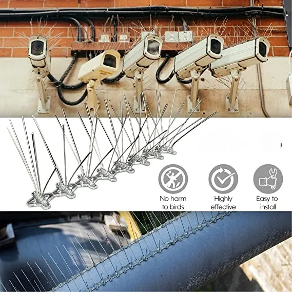 (Pack%20of%206)%20Bird%20Spikes%20Stainless%20Steel%205%20Pin%20Deterrent%20Spikes%20Repellent%20Fence%20Spikes%20Comes%20Assembled%20&%20Covers%203.84%20meters%20(384cm)%20-%20Image%207