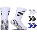 Pack Of 1 Pairs Men's Anti-Slip Sports Rubber Grip Football Futsal Socks Game new model. 