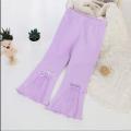 2023 Spring Dress Girls' Flared Pants Spring and Autumn New Children's Outer Wearing Western Style Pants Girl's All-match Trendy Trousers. 