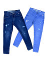 Premium Quality Pants Skinny Fit Stretchable Low Rise Ripped Jeans For Men. 