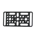 1 Piece Switching Plate Camera Mounting Cheese Plate for Railblocks Dovetails and Short Rods (Longer Version) Black Aluminum Alloy + Stainless Steel. 