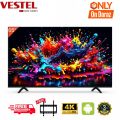 VESTEL 65" Inch Smart TV Cloud Voice Frameless LED Television | IPS Panel | Dolby Sound | 4K | Free wall mount | Android 12.0. 