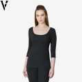 Van Heusen Women's Antibacterial 3/4th Sleeved Charcoal Thermal Vest (Top Only) - 77402. 
