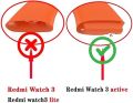 Replacement Soft Silicone Classic Strap for Redmi Watch 3 Active Smart Watch. 