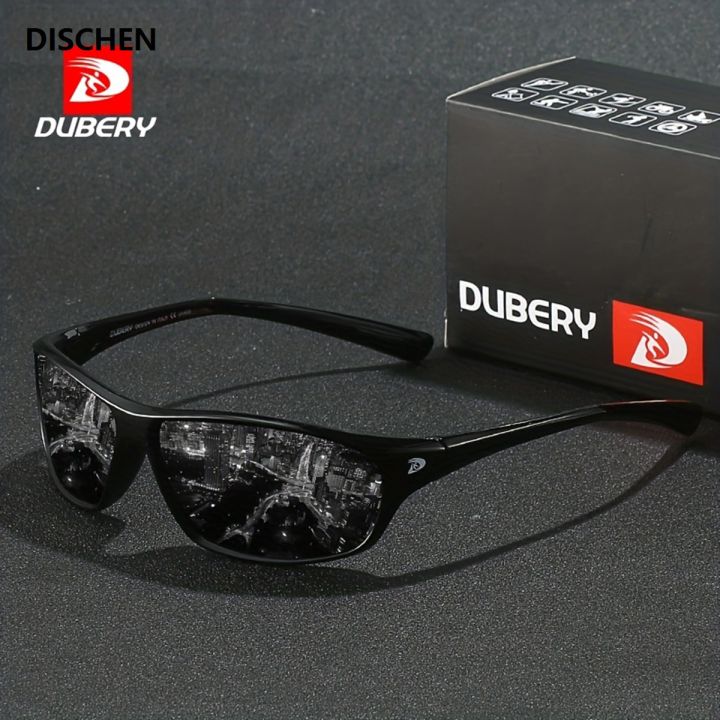 DISCHEN New style DUBERY Polarized UV400 Protection Sunglasses For Men And Women 10 Colors Model 135