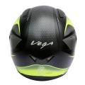Vega  Cara Attitude Full Face Helmet - Dull Black/Neon. 