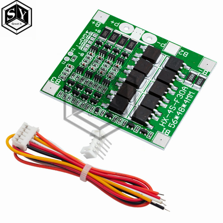 BMS%204S%203.2V%203.7V%2030A%20LiFePO4%20/%20Lithium%20Battery%20Charge%20Protection%20Board%2012.8V%2014.4V%2018650%2032650%20Battery%20Packs%20With%20Balance%20-%20Image%203