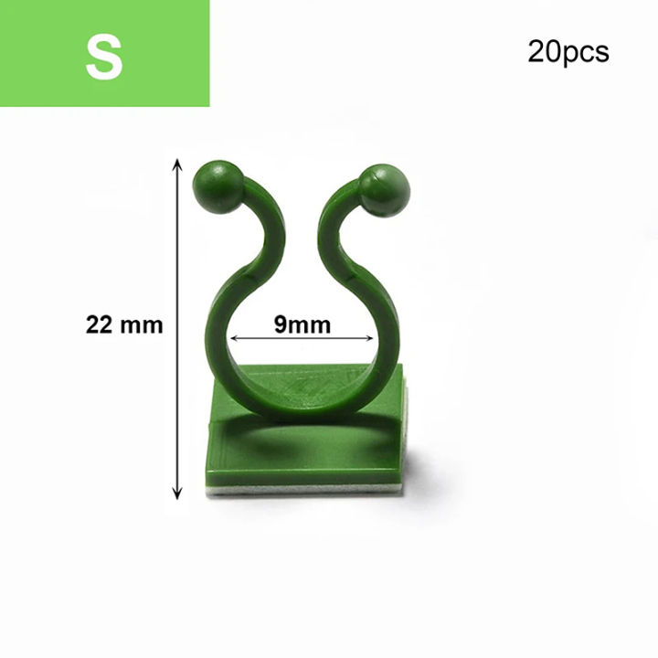 20pcs%20Plant%20Stand%20Green%20Leaf%20Clip%20Self%20Adhesive%20Plant%20Clip%20Home%20Garden%20Vine%20Invisible%20Climbing%20Wall%20Stand%20Hook%20Plant%20Clip%20JUE%20-%20Image%205
