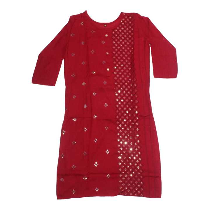 Red Attractive Design Kurtis for Women's Wear Casual Party Wear Kurti — free download