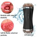 SS1 Handsfree  Vibration Masturbation Cup 4D  Dual Channel Male Wet Vagina ( With Real Sound And  Earphone ). 