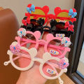 Cartoon Goggles Colorful Summer Sunglasses Childrens Sunglasses Clear Vision Party Kids Glasses Bow Cartoon Fashion Round Frame. 