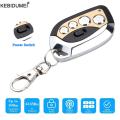 NEW 433MHz Smart Copy Duplicator Remote Control 4 Button Electric Garage Door Gate Remote Cloning Key Fob Command Hand Transmitter. 