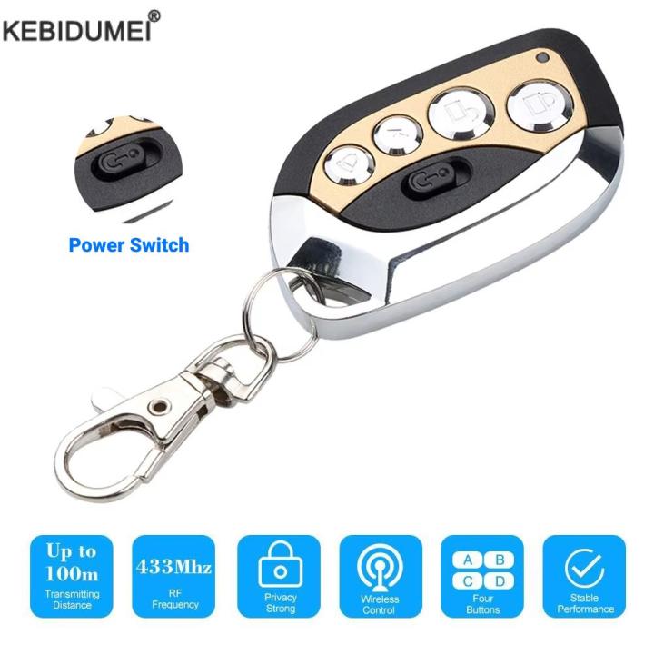 NEW 433MHz Smart Copy Duplicator Remote Control 4 Button Electric Garage Door Gate Remote Cloning Key Fob Command Hand Transmitter