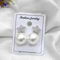 Jewels of Nepal Star Top Moti Stud Earrings For Women. 