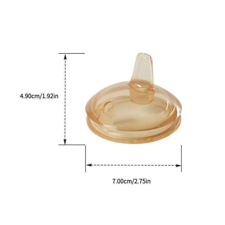 1%20Pc%207cm%20Wide%20Big%20Mouth%20Pacifier%20100%25%20Bpa%20Free%20Spoon%20Straw%20Nipple%20Gravity%20Ball%20Replacement%20Head%20For%20Baby%20Milk%20Bottle%20-%20Image%207